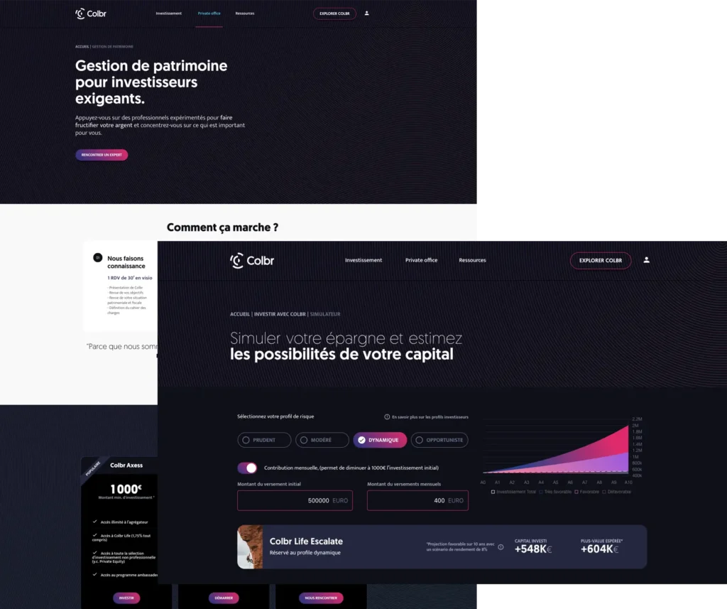 Prestations UX Design - Olivier Burgarella pour Colbr